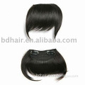 100% human clip hair bangs